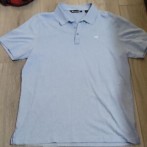 Travis Mathew Sky Blue Golf and Casual Polo Shirt
